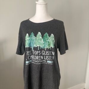 TEMU Gray Funny Christmas Graphic Shirt-Size M
